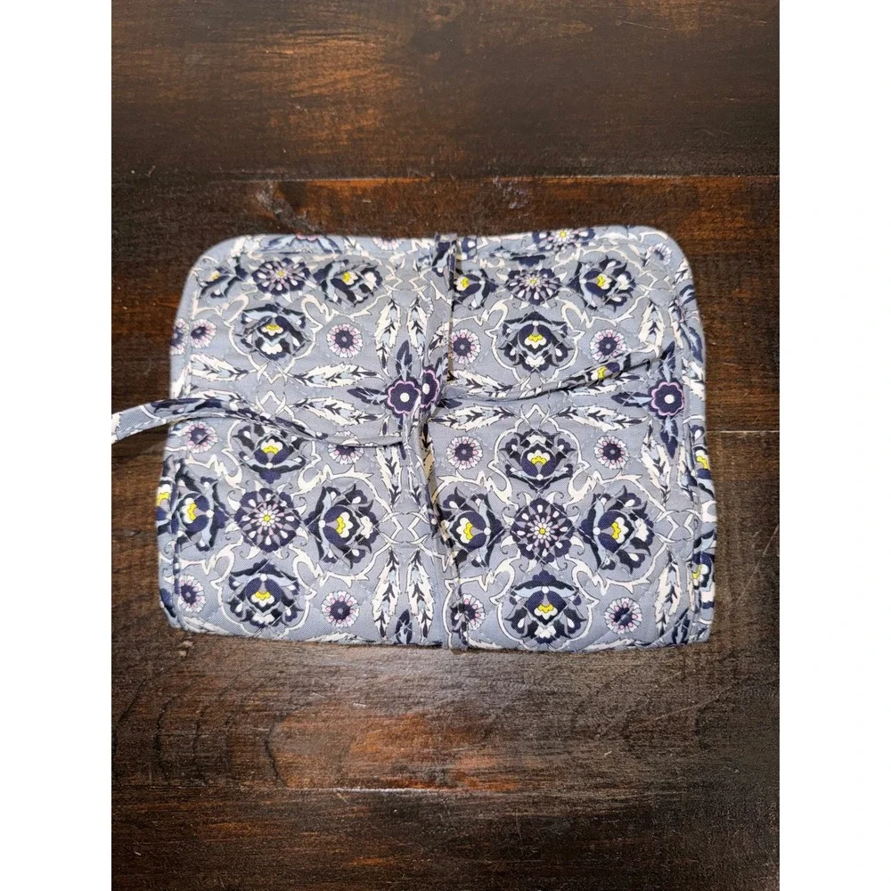 Vera Bradley Plaza Tile Riley Foldable Travel‎ Organizer Cosmetic Makeup Bag